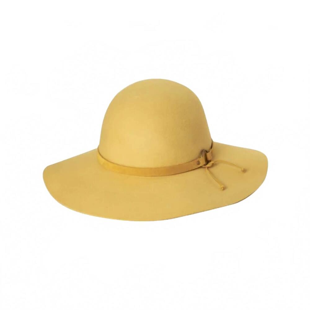 NEW KOORINGAL ladies wide brim hat in mustard